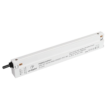 Блок питания ARV-SP-48150-MAG-ORIENT-PFC-WH (48V, 3.1A, 150W) 042921 - Источник напряжения с гальванической развязкой для для магнитной системы. Входное напряжение 220-240 VAC. Выходные параметры: 48 В, 3.1 А, 150 Вт. Встроенный PFC >0,95. Сверхтонкий пла