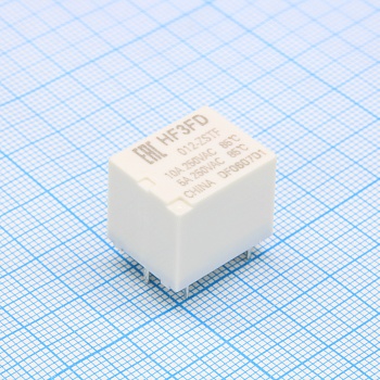 HF3FD/012-ZSTF - Реле силовое 10А одна группа на переключение катушка 12В