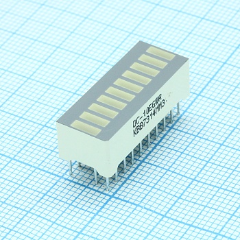 DC-10EGWA - 10-сегментный дисплей красный / зеленый размер 25.4мм х 10.16мм
