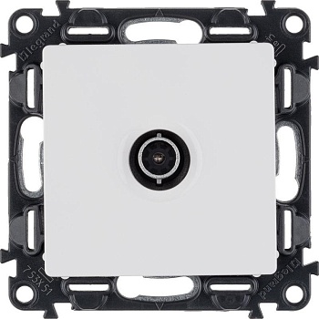 Valena LIFE Розетка ТВ c топологией звезда 0-2400 МГц С лицевой панелью Белая 753451