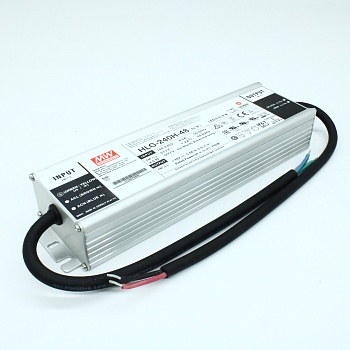HLG-240H-48 - AC-DC, 240Вт, IP67, вход 90…305В AC, 47…63Гц/127…431В DC, ККМ, выход 48В/5А, изоляция 3750В AC, в кожухе 244х68х39мм, -40…+70°С