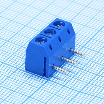 GT301R-5.0-03P-12-00 - Винтовой клеммный блок с защитой провода, 3 контакта. Серия GT301R-5.0