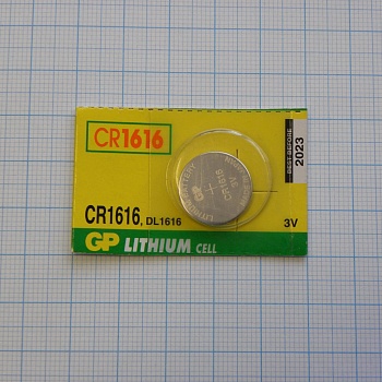 CR1616   GP - Элемент питания литиевый,3В