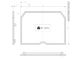 Крышка бок. AP 10/Si - Крышка боковая, для клемм WK 10 / Si..., цвет: серый