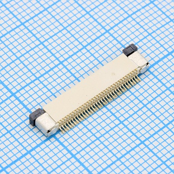 DS1020-09-33VB8B-R - FPC разъем для шлейфа на плату, поверхностный монтаж 33pin, шаг 0.5мм (контакты сверху)