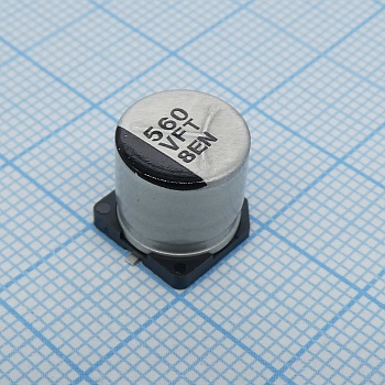 EEEFT1V561AP - Конденсатор радиальный алюминиевый 560мкФ ±20% 35В 105°C/2000ч SMD