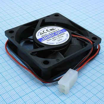 JF0615B1H-R - Вентилятор 12В 60х60х15мм, B 4500об/мин., 26.1м3/час, 30.5дБ, подшипник качения