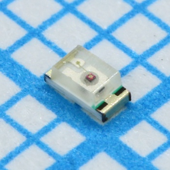 HL-PT-1608S52FC-L - Светодиод smd 1,6х0,8мм/красный/620нм/120мкд @10mA /2.1v / Ifmax=20mA/прозрачный/130°