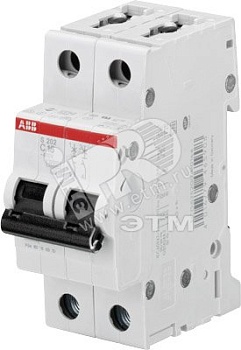 Автомат.выкл-ль 2-полюсной S202 C63 2CDS252001R0634