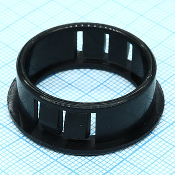 NB-2430 - Втулка изолирующая, цельная, уст.отв. = 30,5 мм, мат.: нейлон, цвет: черный.