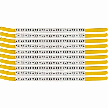 brd133324 - SCN-18-O-CAP клипсы  белые, 300шт/упак, для провода 4,6-5,9мм диаметра, легенда O