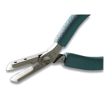 531E - Плосконосые плоскогубцы с заменяемыми нейлоновыми вставками для предупреждения трещин, например для выпрямления драгоценных металлов, выводов и прочее, 125 мм, 67 гр