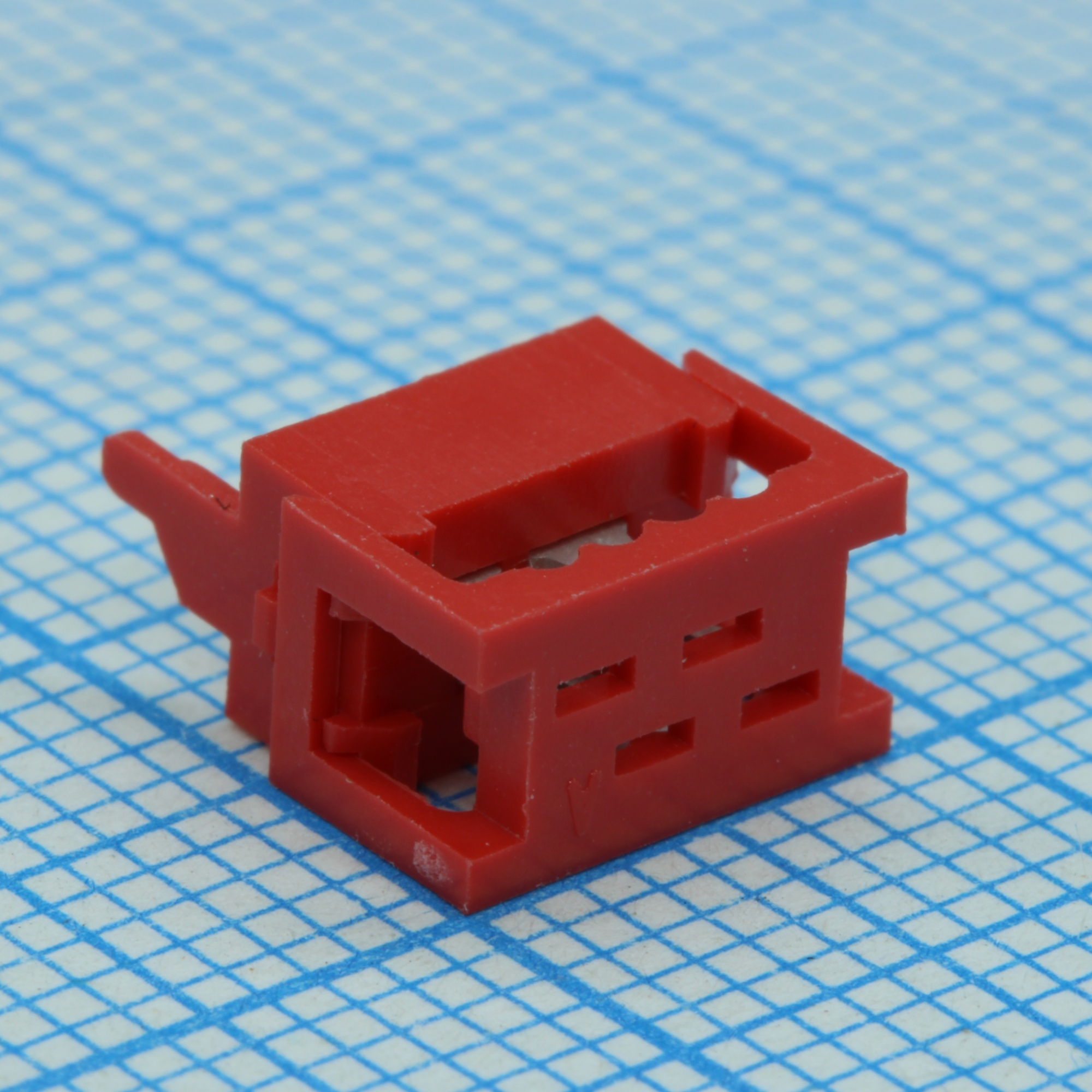 DS1015-01-04R6 - Вилка IDC Micro Match на плоский кабель 4 контакта шаг 2.54мм 100В, 1.5А