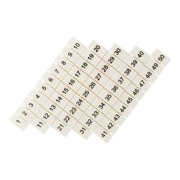 Маркеры для JXB-ST 4 с нумерацией 1-50 (100 шт.) PROxima zb-st-4-1-50