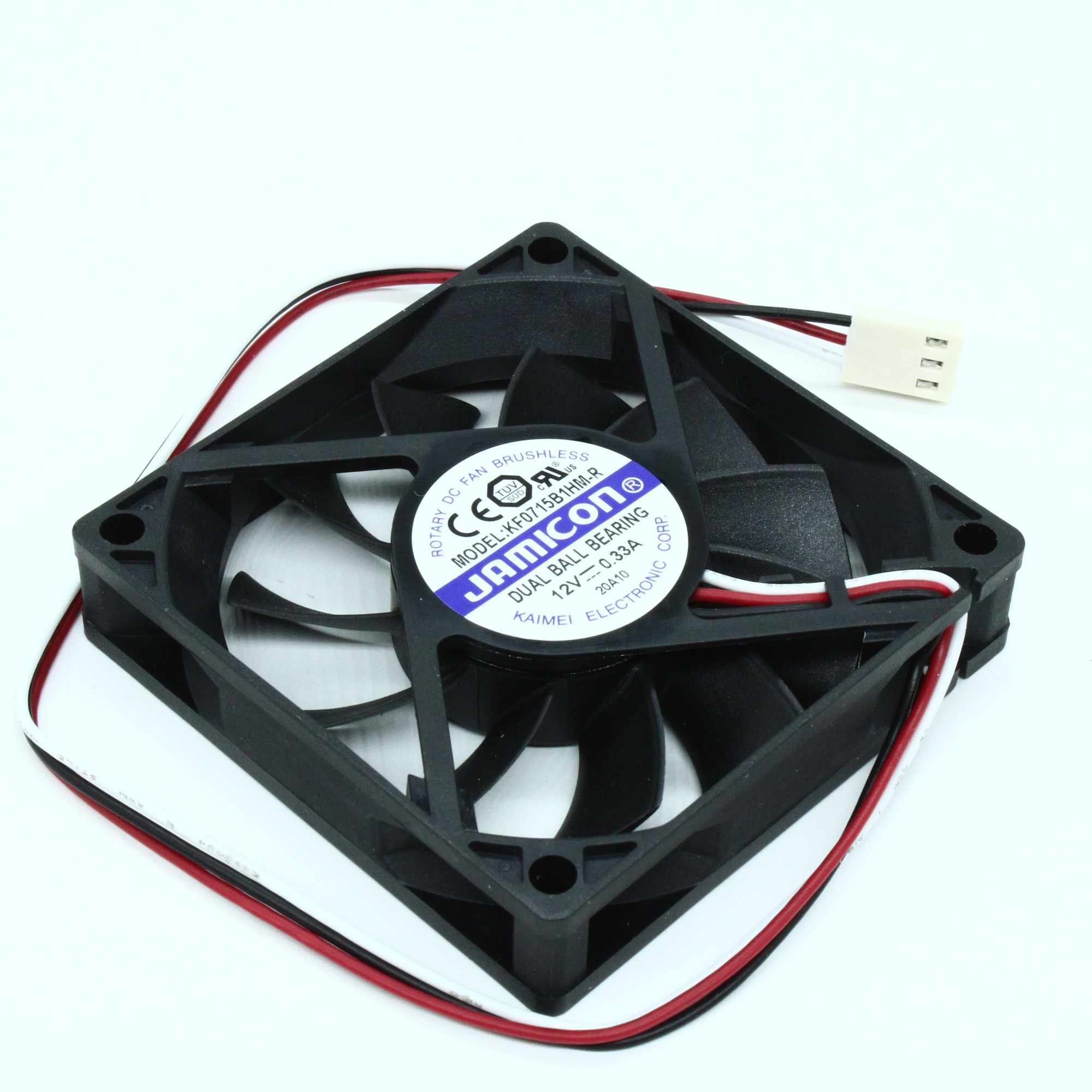 KF0715B1HM-R - Вентилятор 12В DC, 4200об/мин., 70х70х15мм, подшипник качения