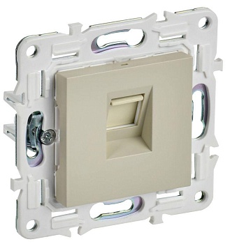 SKANDY Розетка компьютерная RJ45 кат.5E SK-K01B бежевый IEK SK-K10-1-K10