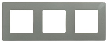 ETIKA Рамка 3 поста светлая галька 672523