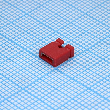 DS1027-2ARN0 - Джампер 2.54мм открытый красный