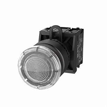 Кнопка грибовидная (прозрачн.) TS2513-0EM70-S10 - Кнопка грибовидная, без блокировки, LED AC/DC 24V, пластиковое переднее кольцо, с мгновенным нажатием, с контактной группой 1NO, диаметр головки кнопки 30 мм, диаметр посадочного отверстия: 22 мм, цвет: пр