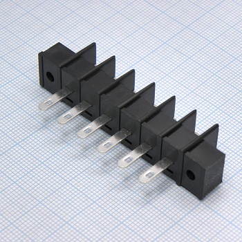 DG25H-A-06P-13-00A(H) - Барьерный клеммный блок 6 контактов. Серия DG25H-A