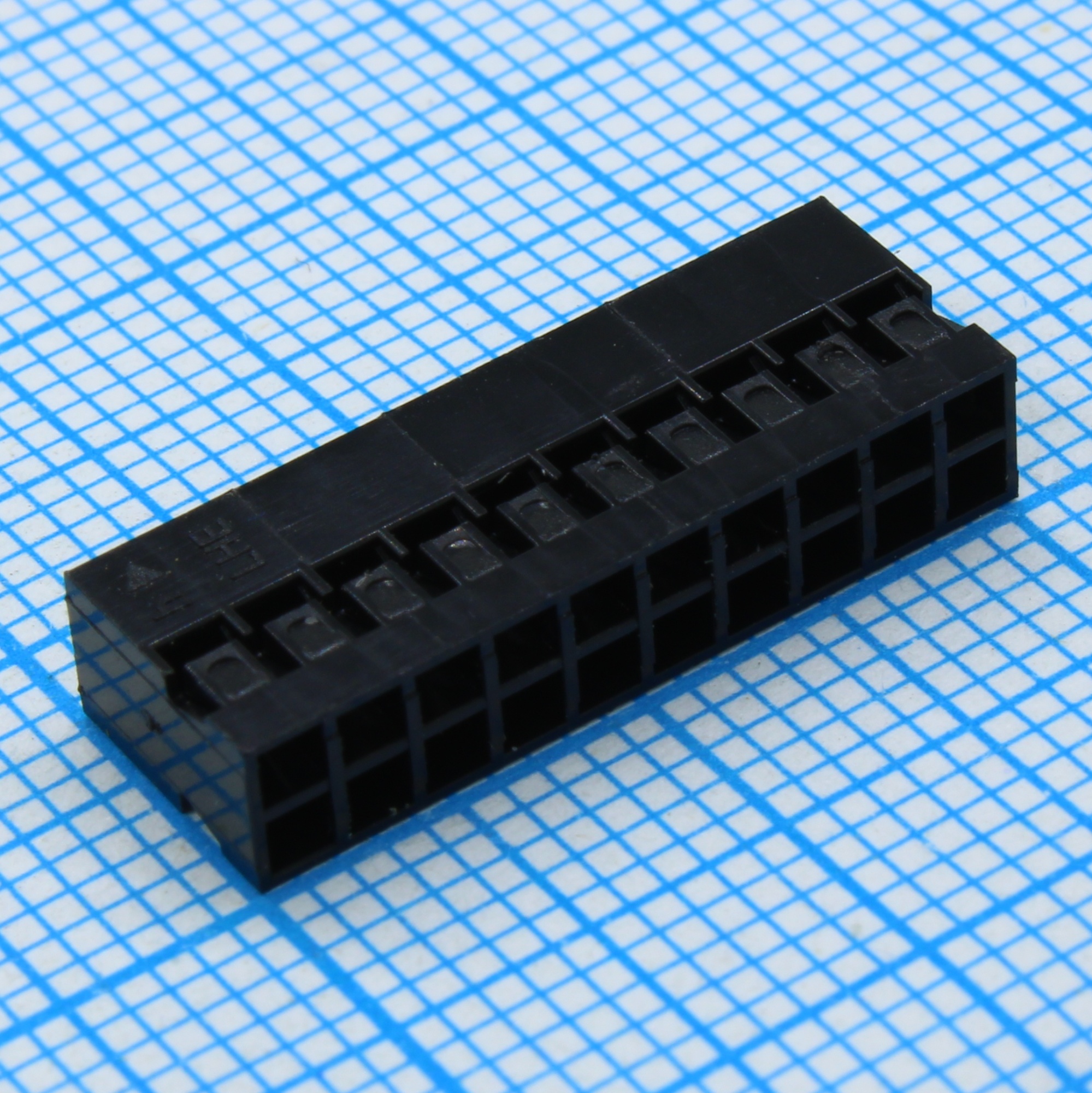 DS1071-01-2X10FCB - Разъем розетка на кабель 2x10 контактов, шаг 2.00мм, 250В 3А. Требуются контакты T-DS1071-SC600