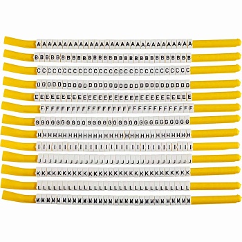 brd133339 - SCNC-18-A-M клипсы белые, 300шт/упак, для провода 4,6-5,9мм диаметра, легенда A-M