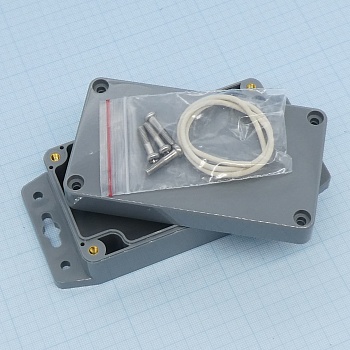 G304MF - Герметичный корпус из прочного ABS пластика с фланцем, IP65, темно-серый