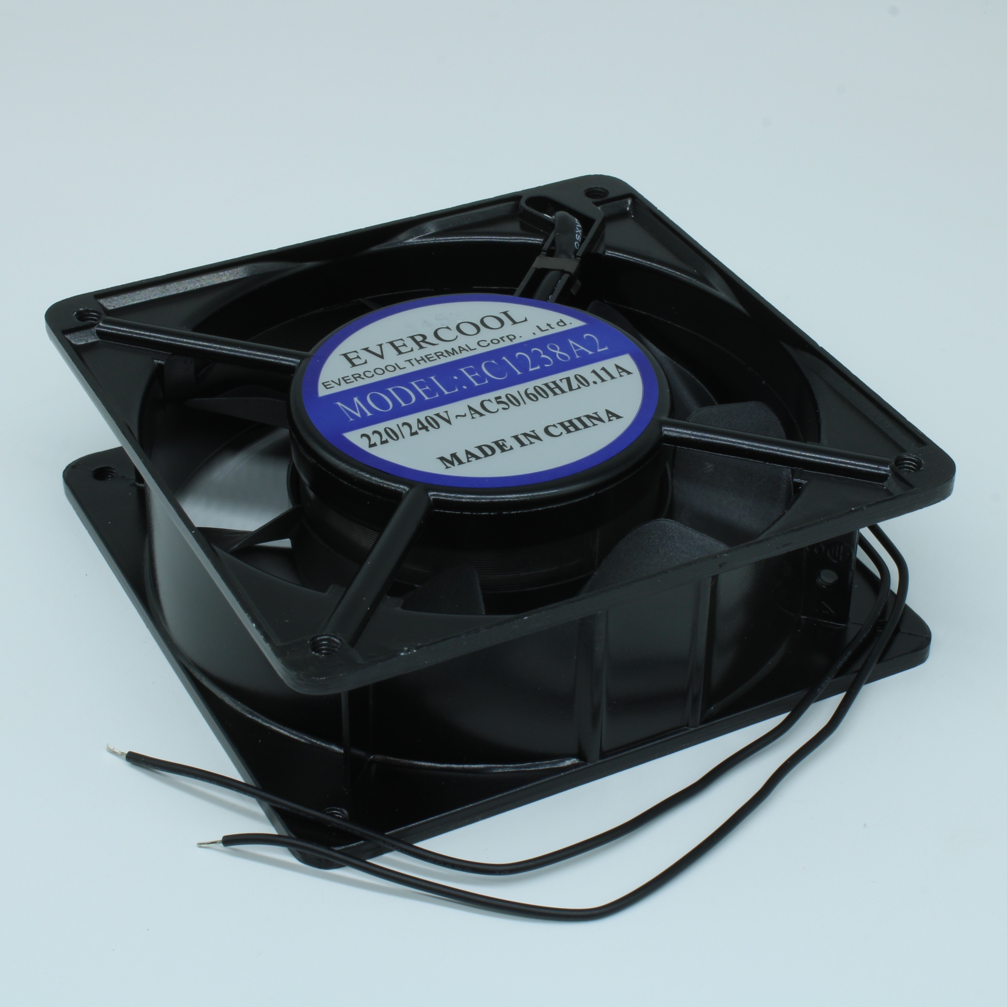 EC12038A2HBL-7 - Вентилятор 220В AC, 16W, 2500об/мин., 120x120х38мм, 162.24м3/час, 40дБ, подшипник качения, тип вывода - провод