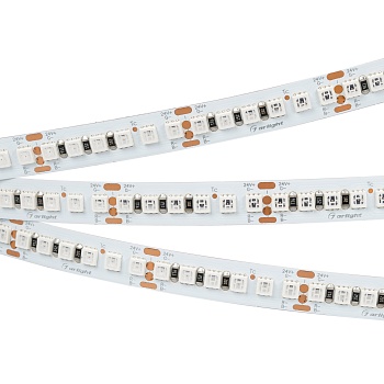 Лента RT-G168-10mm 24V RGB (17.3 W/m, IP20, 3838, 5m) 028256(2) - Светодиодная лента RT-G168, открытая. Светодиоды 3838, 168 шт/м (840 шт на 5 м), белая плата, ширина 10 мм, скотч 3M. Цвет RGB, угол 120°. Питание 24V, мощность 17.3 Вт/м (86.5 Вт на 5 м). 