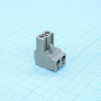 BCP-500- 2 GY - Разъемы для печатной платы, номинальный ток: 12 A, расчетное напряжение (III/2): 320 В, номинальное сечение: 2,5 мм?, полюсов: 2, размер шага: 5 мм, тип подключения: Винтовой зажим с натяжной гильзой, цвет: сигнальный серый