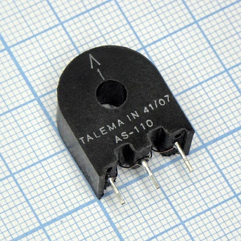 AS-110 - Датчик тока 30A, 1:50CT, 20-200kHz, 1 обмотка с отводом от средней точки