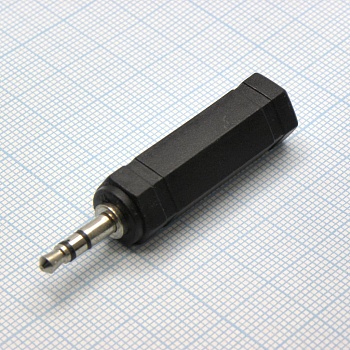 AD TRS штекер 3,5 -  TRS гнездо 6,3 - стерео штекер 3.5 - стерео гнездо 6.3