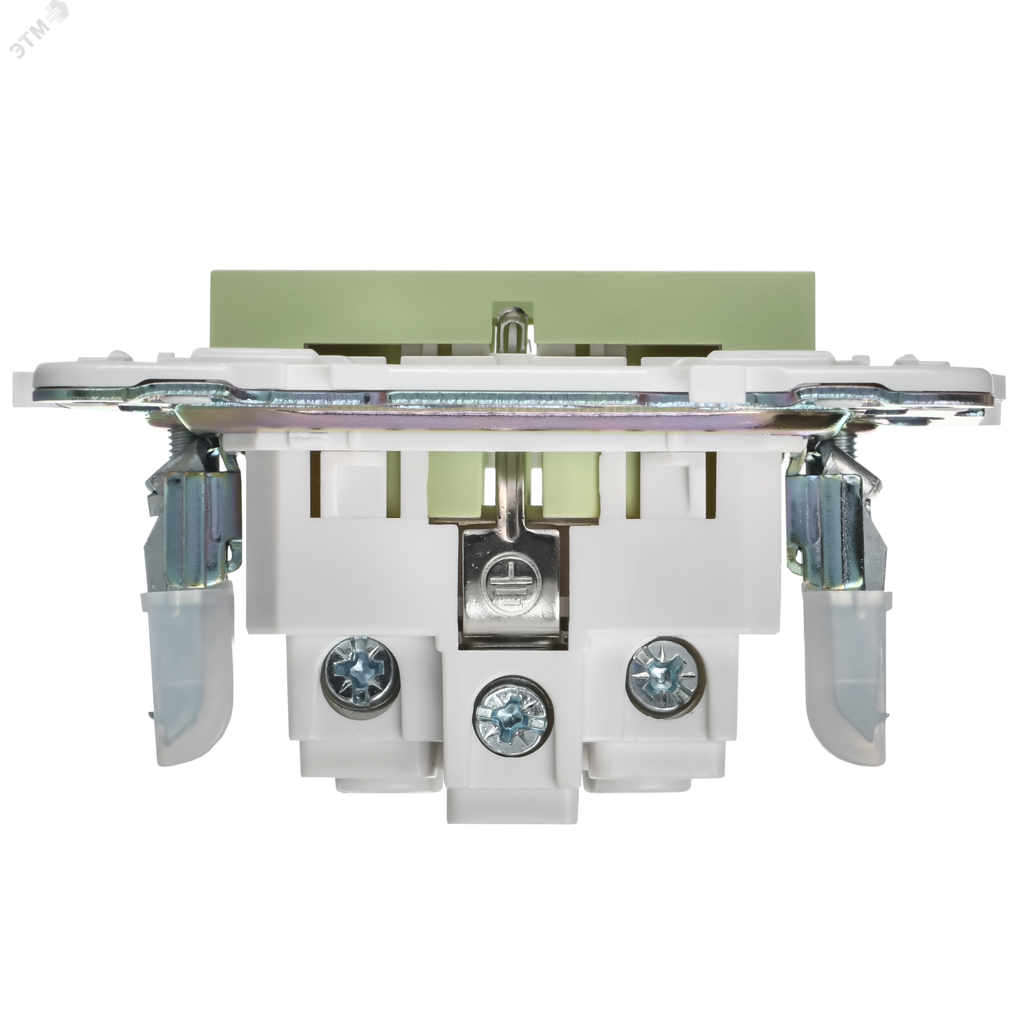 SKANDY Розетка с заземлением с защитными шторками 16А SK-R04G мятный IEK SK-R14-16-K06