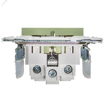 SKANDY Розетка с заземлением с защитными шторками 16А SK-R04G мятный IEK SK-R14-16-K06