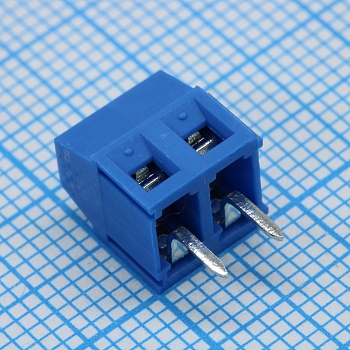 GT381-3.81-02P-12-00 - Винтовой клеммный блок с защитой провода, 2 контакта. Серия GT340-3.81