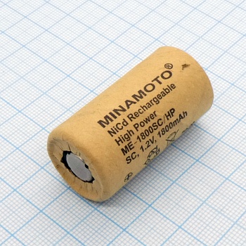 Аккумулятор 23х43мм ME-1800SC/HP - Аккумулятор никель-кадмиевый (Ni-Cd)