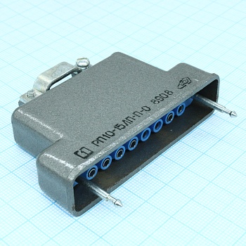 РП10-15 ЛП П-О розетка с/к - Соединитель  низкочастотный, прямоугольный, внутреннего монтажа