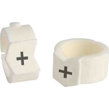 brd133537 - SCN-36-PLUS клипсы белые, 50шт/упак, для провода 8,6-11,1мм диаметра, легенда + (плюс)