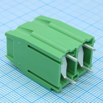 ESK116V-02P - шаг: 10.16мм, пров: 10.00мм.кв, 600V, 40A, 2 конт., винт верт., h = 29.30мм