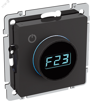 Термостат электронный с индикацией BRITE СП IP20 ТС10-1-БрЧ черн. BR-RT11-K02