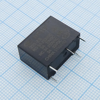 HF33F/005-ZS3 - Сверхминиатюрное силовое реле серия HF33F10А SPDT (одна контактная группа-два направления) катушка 5В