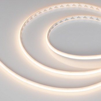 Лента герметичная MICROLED-PW-M288-10mm 24V Warm3000 (12 W/m, IP66, 2216, 5m) 046752 - Светодиодная гибкая лента MICROLED-M288, герметичная IP66 (PW-матовая силиконовая трубка). Светодиоды 2216, 288 шт/м (1440 шт на 5 м), белая плата 8 мм, скотч 3M. Цвет 