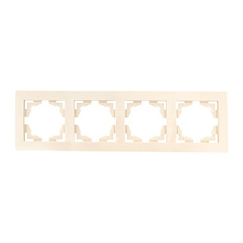 Рамка 4-м Валенсия крем. PROxima EWM-G-304-20