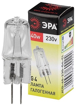 Лампа галогенная G4-JCD-40W-230V-Cl 40Вт G4 230В C0039280