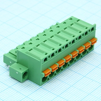 2EDGKDM-5.08-08P-14-00A(H) - Нажимной безвинтовой клеммный блок 10 контактов шаг 5.08мм