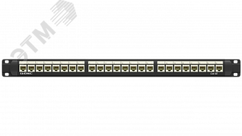 Патч-панель 19",1U,CAT5E, 24 модуля RJ45, неэкранированная RN5PPU24