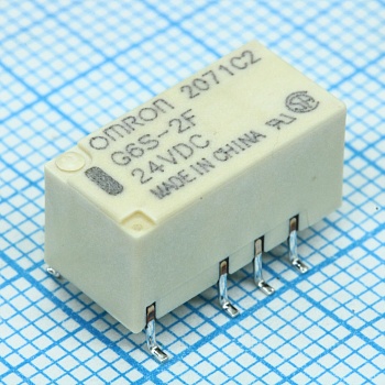 G6S-2F-TR-24DC - Signal relay 24VDC 2A DPDT(9.4x7.5x15)mm