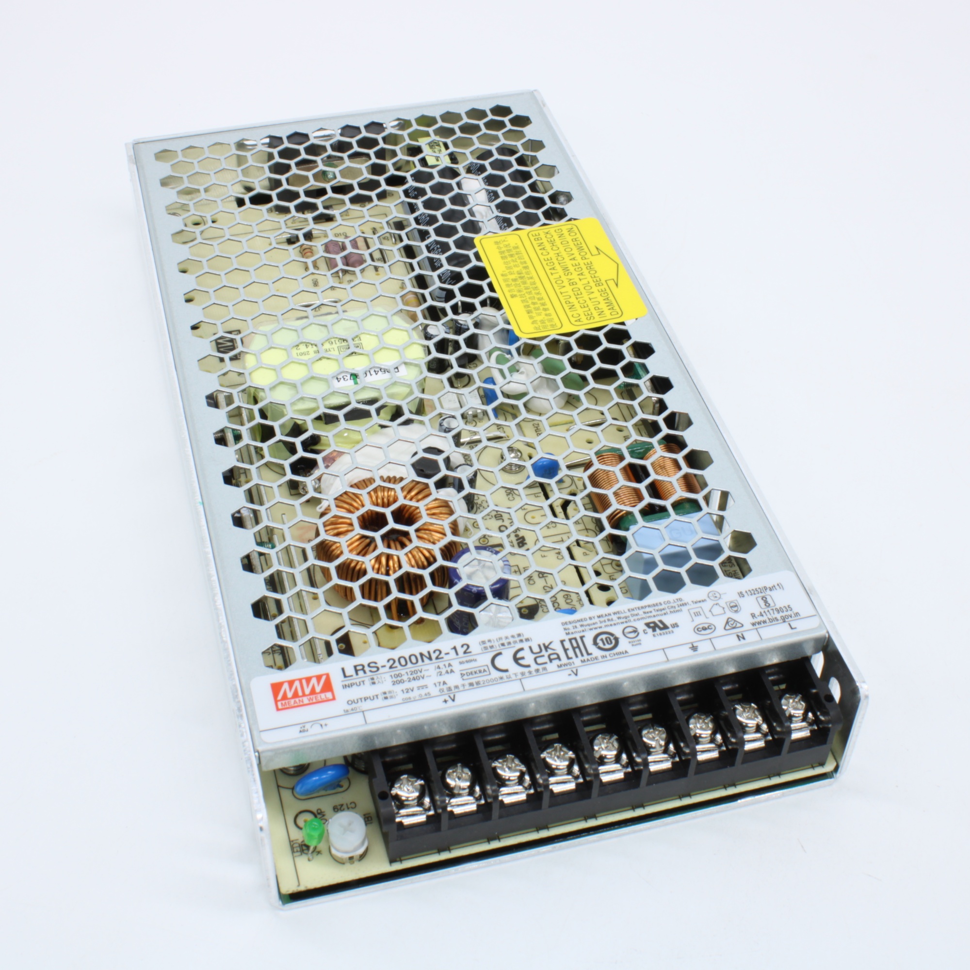 LRS-200N2-12 - Преобразователь АC/DC в кожухе 200 Вт выход 12 В/17 А