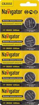 Элемент питания литиевый CR2032 94 765 NBT-CR2032-BP5 (блист.5шт) 94765