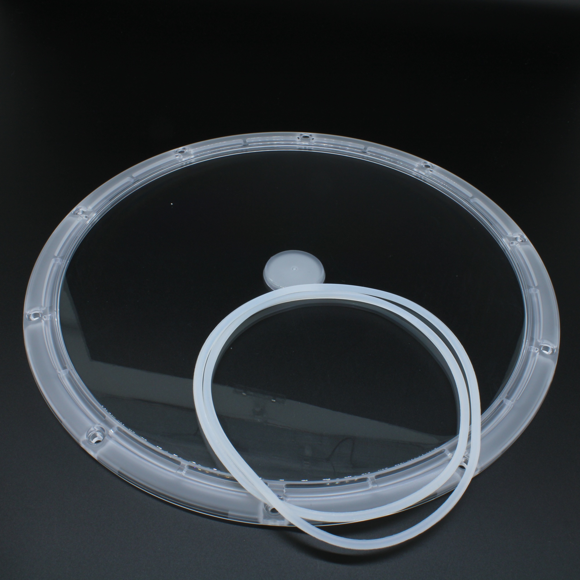 UFO265D120G-200W-B26 - Круглая групповая линза под светодиоды 2835, 3030  D=265mm H=7mm  эфф=88%   120°